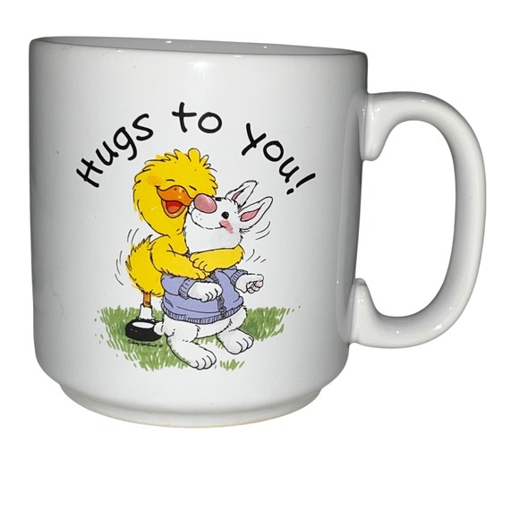 Suzy's Zoo Visits Current‎ Hugs To You! Coffee Mug Duck Rabbit Thailand - Picture 1 of 7